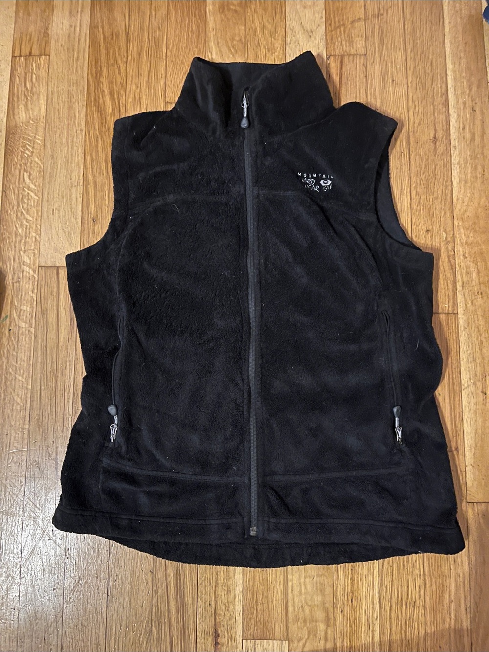 Mountain Hardwear Kids Black Fleece Vest with Full Zip
